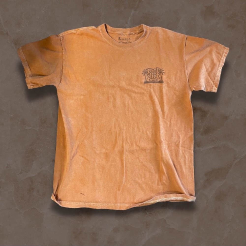 Real Dirt Kauai Men’s L Orange Tee